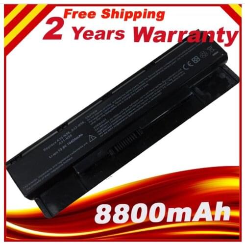 12cell Laptop Battery For Asus c F55 N46V N76V B53V B53A F45A F45U free shipping