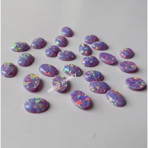 200pcs/ lot OP38 6x8mm Oval Opal Oval Fire Opal Stone Synthetic Opal Stone Oval Cabochon Opal for Body Jewelry
