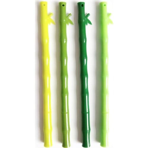 50PCS South Korea Fresh-Love 0.5mm Black Bamboo Joint Ball Pen Students Prizes Imitation Bamboo Gel Pen Stationery