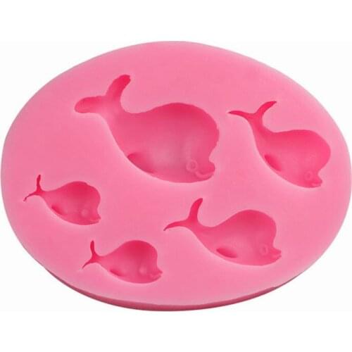 Dolphin Liquid Silicone Chocolate Mold Handmade Soap Moulds Fondant Cake Decorating Tools