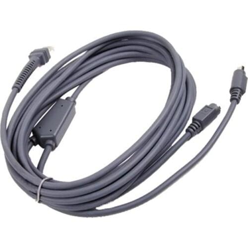 HOW-MARK 5M PS2 Keyboard Wedge Cable Compatible For Symbol LS2208 LS4208 DS6708 Barcode Scanner