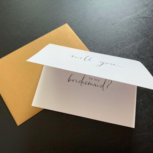 Custom text Will You Be My Bridesmaid Cards Matron of Honor, Maid of Honor, Flower Girl, Bridesmaid, Bridesman Proposal card