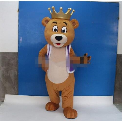Bear Mascot Costume Suit Cosplay Party Fancy Dress Outfits Advertising Promotion Carnival Halloween Xmas Easter Adults Parade A