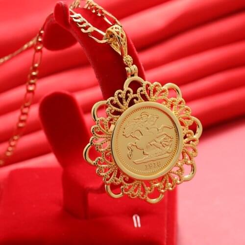Gligli Small Necklaces For Women/Girl Gold Color Pendant Thin Chain Jewelry Ladies Festival Gift
