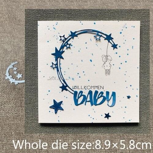XLDesign Craft Metal Cutting Die stencil mold star semicircle decoration scrapbook Album Paper Card Craft Embossing die cuts