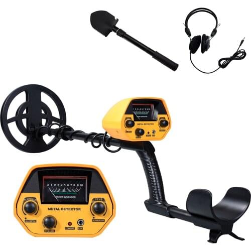 Metal Detector High Accuracy Adjustable Stem 7 Inch Waterproof Coil All Metal & Disc Modes for Underground Coins Relics