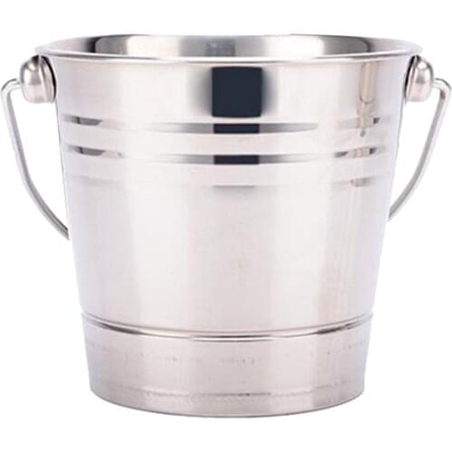 Stainless Steel Ice Bucket Tub Wine Beer Champagne Bottle Cooler Chilled