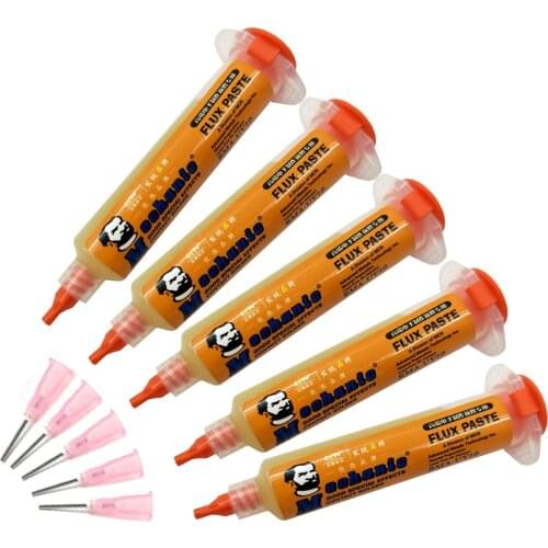 Mechanic RMA-UV10 10cc 5PCS Soldering Paste Flux For Soldering Iron BGA Solder Station Tin Cream Electronics And Phone Repair