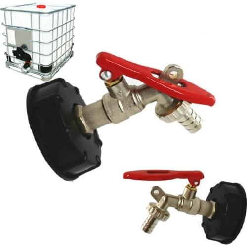Durable IBC Tank Adapter 1/2" Garden Hose Lockable Faucet Water Tank Hose Connector Replacement Good Sealing Performance