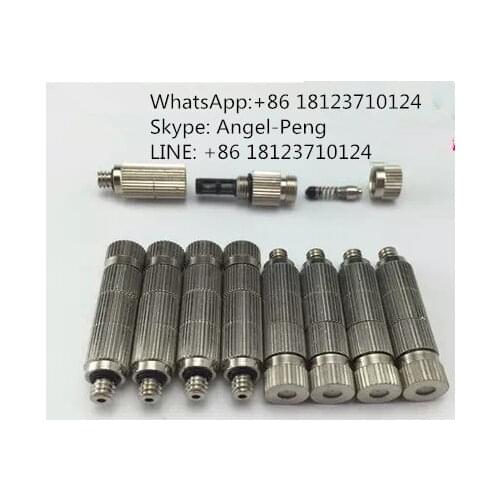 Stainless steel /brass fog nozzle,high pressure mist water spray nozzle,anti-drip fog mist nozzle