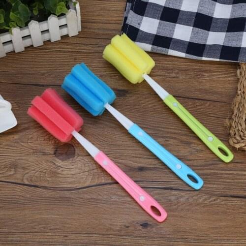 Bottle sponge brush cup cleaner retractable clean glass Tool Home and kitchen products cleaning supplies thing interesting goods