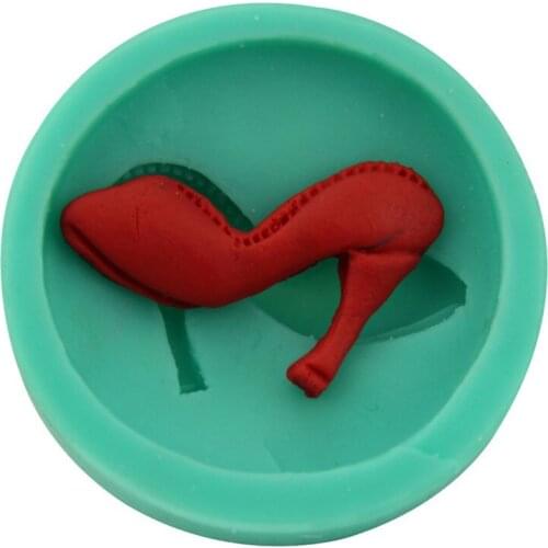 High heels fondant cake baking mold chocolate kitchen tools silicone mold DIY gel soap mold decoration