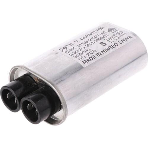 AC 2100V Microwave Oven High Voltage HV Capacitor 0.90 Micro F Replacement Universal