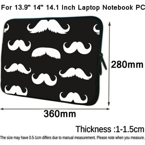 Notebook Bag Soft Computer Accessories Neoprene 13.9/ 14.1/ 14 Inch Laptop Sleeve Bag Shockproof Pouch Funda Portatil Carry Case