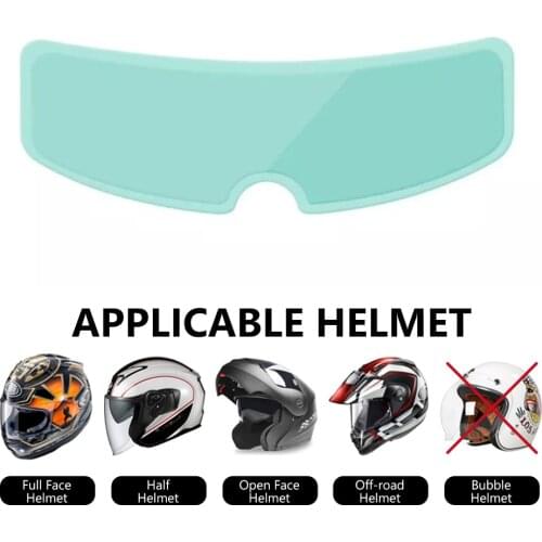 AEP Universal Anti-fog Rainproof Patch Lens Clear Visor Sticker Helmet Film For Motorcycle Helmets Motocross Accessories