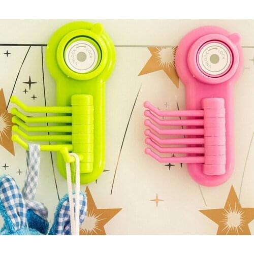 Vacuum Wall Sucker Six Claw Hooks Home Kitchen Bathroom Living Storage Debris Organizer Wall Mountedh