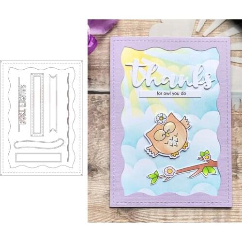 Wave Basic Frame Cutting Dies Metal Stencils for DIY Scrapbooking Photo Album Paper Cards Craft Decor New 2020 Die