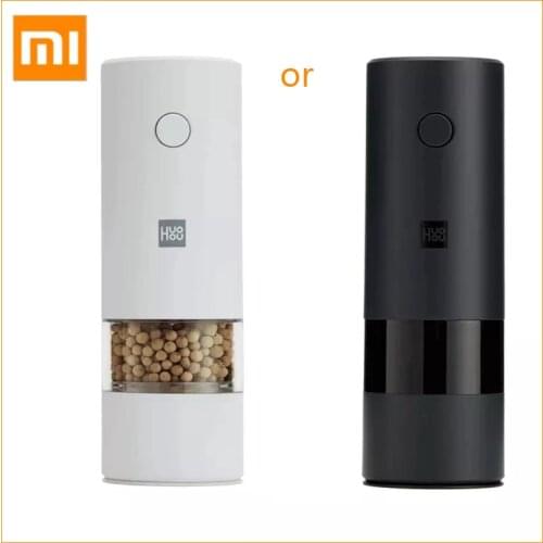 Xiaomi Huohou 5 in 1 Electric Adjustable Pepper Salt Spice Mill Grinder 5 Modes Seasoning Kitchen Tools Grinding for Cooking
