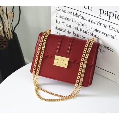Womens Bag 2019 Fashion Chain Bags New Style Shoulder Bag Lady Crossbody Bags Button Bag Freeshipping