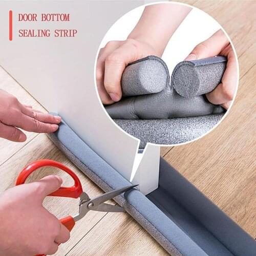 1Pc Door Bottom Seal Soundproof Door and Window Gap Block Glue Windproof Warm Stickers Insulation Dustproof Windproof Strip