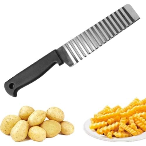 1 pc Wave Potato Cutter Stainless Steel Cucumber Carrot Potato Vegetable Waves Cutter DIY Creative Kitchenware