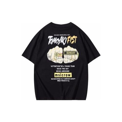 100% Cotton T Shirt Men Japan Hip Hop T-shirt Harajuku High Street Tshirt Streetwear Casual Summer Cool Devil T Shirt