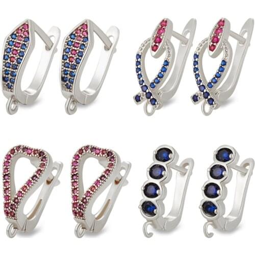 2021 New Earring Hooks Hypoallergenic Earring Making Supplies For DIY Handmade Women Tassel Crystal Earrings Jewelry Findings