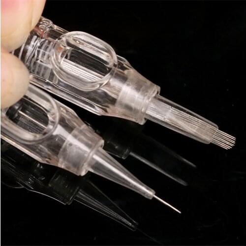 50pcs Disposable Sterilized Tattoo Needle Rotary Tattoo Machine Permanent Makeup Eyebrow Lip Needle RL 1 3 5 7 9 RS