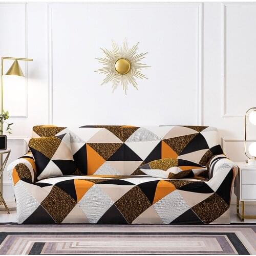 Stretch Plaid Sofa Slipcover Printing Elastic Sofa Covers for Living Room Bedroom Sofa Chair Couch Cover Home 1/2/3/4-seater