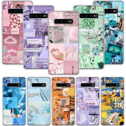 Aesthetic Collage Cute Abstract Art Phone Case for Samsung Galaxy A51 A71 A50S A10 A20E A30 A40 A70S A10S M30S A01 A21 A6 A7 A8