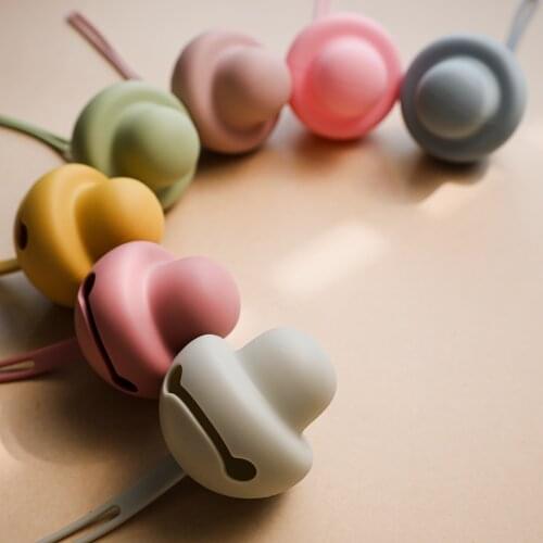 Baby Silicone Pacifier Holder BPA Free Infant Portable Soother Container Box Pocket Solid Travel Storage bebe Pacifier Holder