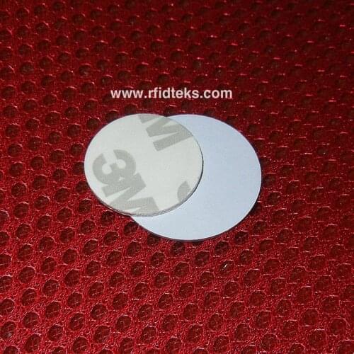 Dia 25mm RFID Coin Tag for asset tracking with 3M Sticker IC tag 13.56MHz ISO14443A with M1 S50 Chip