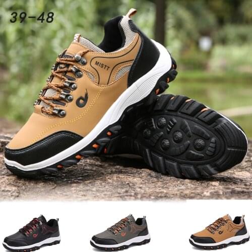 Men Hiking Shoes Large Size Trekking Shoes Male Trail Sneakers Outdoor Climbing Hunting Boots Anti-skid Wearable Tactical Boots