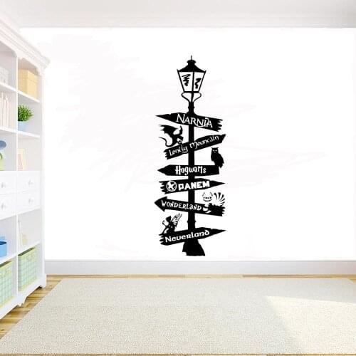 Road Sign vinyl Wall Decal Quote Sign DIY room decoration PVC wall Sticker G761