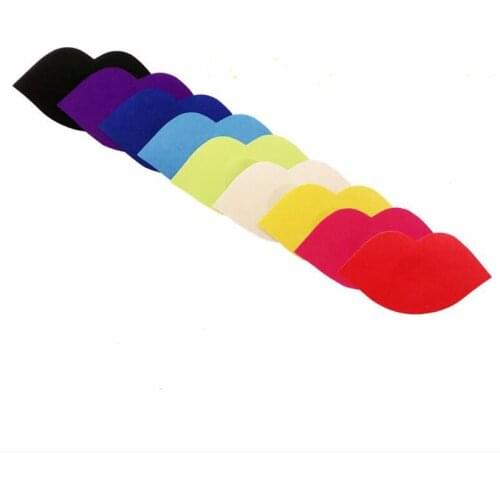 GEOCOCCYX 50 pairs (100Pcs)Lips Pasties Nipple Covers wave lovely disposable sexy Nipple Covers accesorios mujer vestir