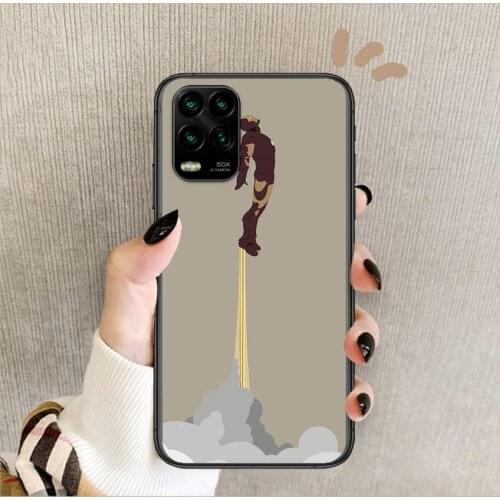 Marvel Iron Man Phone Case For XiaoMi Redmi 11lite ultra 9 8A 7A 6 A Pro T 5G K40 Anime Black Cover Silicone Back Pret