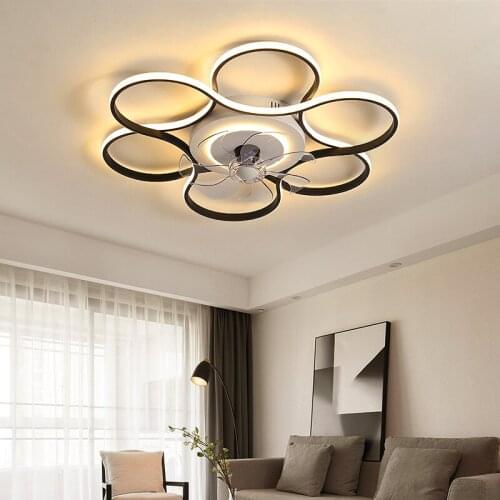 Living room decoration bedroom decor led ceiling fans with lights remote control dining room ceiling fan light indoor lighting