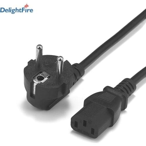 EU Plug Power Cable IEC C13 Extension Cord 1.2m/1.5m/2m/3m/5m/10m IEC C13 Power Supply Cord For Projector PC Computer Printer TV