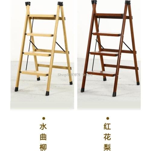 Multifunctional Miter Ladder Household Small Ladder Folding Step Ladder Storage Rack Flower Rack Indoor Ultra Thin Step Stool Th