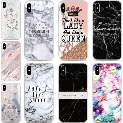 Marble Quote Skin Phone Case For OnePlus 8 Pro 5G OnePlus8 Fundas For OnePlus One 6 7 7T Pro Capa Silicone Cover