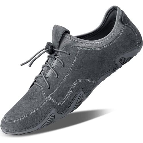 Men Casual Shoes Mens Loafers Octopus Casual Genuine Leather Shoes Soft Driving Shoes Men Flats Elastic band Man Footwear