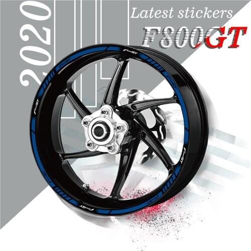 New product promotion Motorcycle Front and rear wheels tire stickers wheel reflective decals For BMW F800GT f 800gt f800 gt