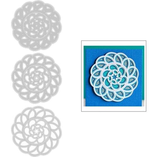2020 New Wreath Layering Metal Cutting Dies For DIY Edge Embossing Cut Making Layered Card Paper and Craft Scrapbooking NO Stamp