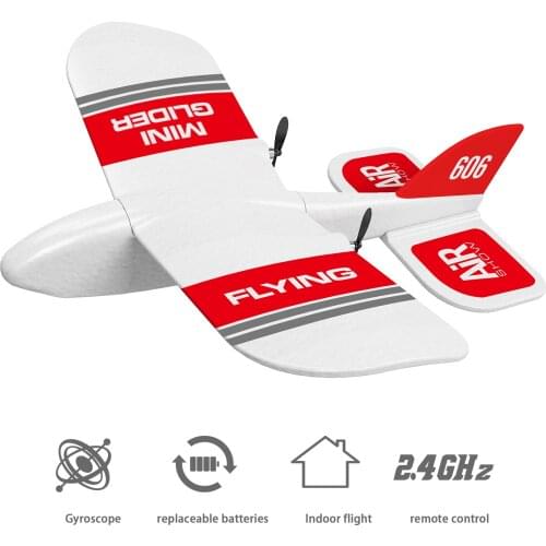 KF606 2.4G RC Airplane Flying Aircraft EPP Foam Glider Fixed Wing Airplane RTF Foam Plane Remote Control Gliding Aircraft Model