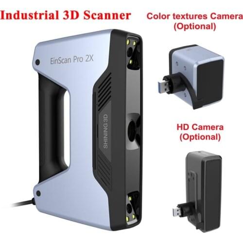 Industrial 3D Scanner Shining 3d EinScan PRO 2X Handheld Portable High Accuracy with Optional Color Texture Camera HD Camera