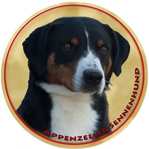 S40302# Various Sizes PVC Decal Appenzeller Sennenhund Car Sticker Waterproof For Bumper Rear Window Laptop Refrigerator Toilet