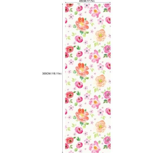 2020 Hot Sell Red Flower Self-Adhesive Wallpapers with Waterproof Wearproof Design for Room Decoration and Renovation