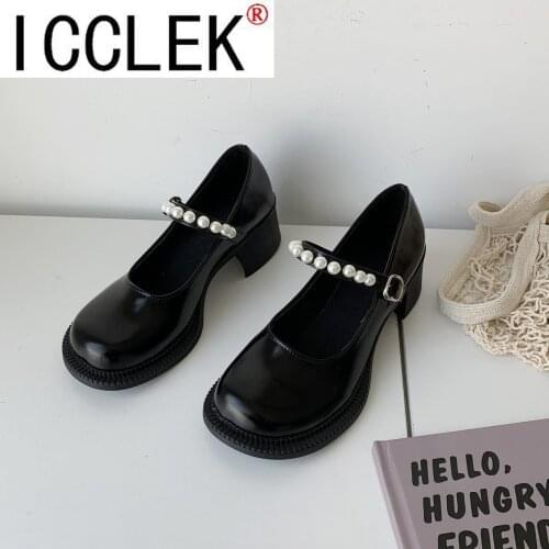 Square High Heels Shoes Woman 2021 Autumn Black Heels Office Ladies Female Pumps Zapatos Rojos Mujer Fashion Women High Heels