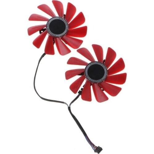 Cooling Fan for XFX RX 560D RX 570 RX 580 RS R9 285 390X 85MM 2PCS FDC10U12S9-C Graphics Card Cooling Fan 4Pin 12V 0.45A