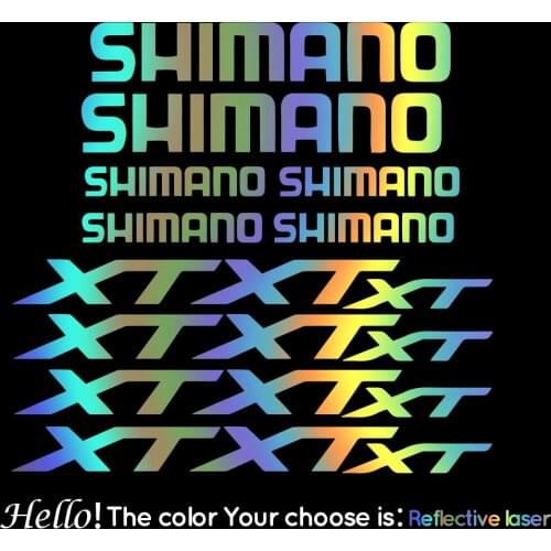 Compatible shimano xt Vinyl Stickers Sheet Bike Frame Cycling Bicycle Mtb Road